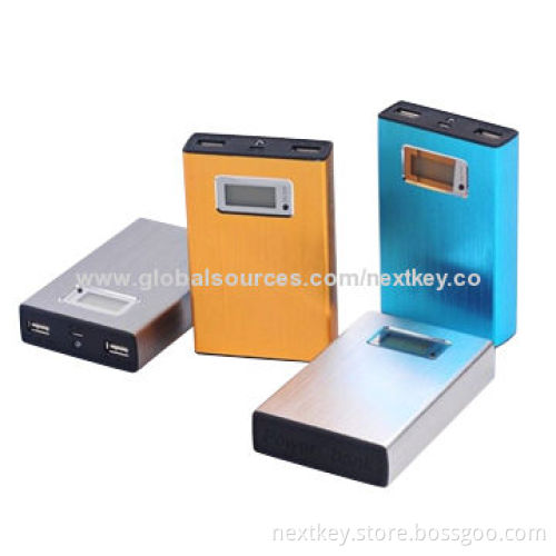 Original LCD Screen External Power Bank for Mobiles/Tablet PCs/Cameras, 11,200mAh Capacity